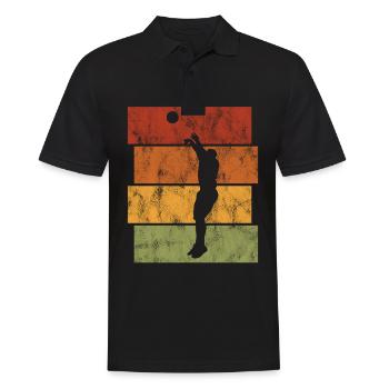 Basket basket basketteur basketteur - Polo Homme - noir - Devant - Kai (181cm)