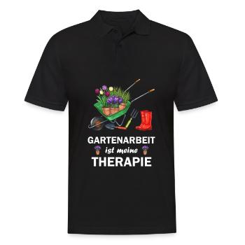 Gartenarbeit Gartenliebe Pflanzen Gärtner Garten - Männer Poloshirt - Schwarz - Vorne - Kai (181cm)