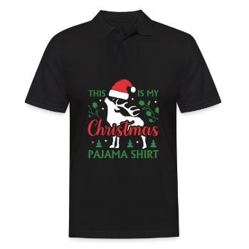 This Is My Christmas Pajama Shirt Men Women - Men's Polo Shirt - black - Front - Kai (181cm)