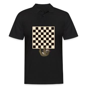 Échiquier Joueur d'échecs Joueur d'échecs Cadeau - Polo Homme - noir - Devant - Kai (181cm)