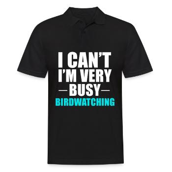 bird watching - Men's Polo Shirt - black - Front - Kai (181cm)