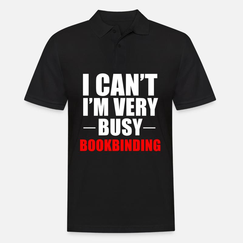 Buchbinder Buchbinderei Buchherstellung Geschenk - Männer Poloshirt - Schwarz