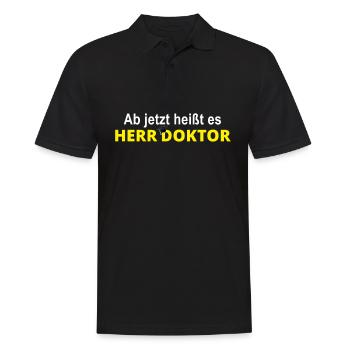 Docteur Doctorat Doctorate Gift - Polo Homme - noir - Devant - Kai (181cm)