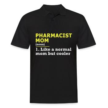 Pharmazeut Pharmazeutin Mutter Spruch Geschenk - Männer Poloshirt - Schwarz - Vorne - Kai (181cm)
