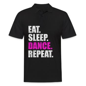 Tanzen Tanz Tänzerin Tänzer Spruch Geschenk - Männer Poloshirt - Schwarz - Vorne - Kai (181cm)