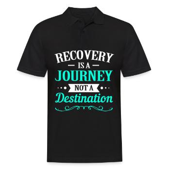 Drug-free addiction addicted - Men's Polo Shirt - black - Front - Kai (181cm)