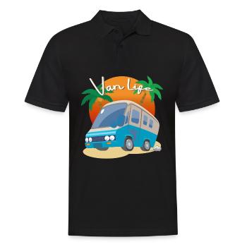 Van Life, RV, Camping Vacation - Men's Polo Shirt - black - Front - Kai (181cm)