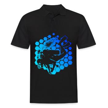 Diver Scuba Diver Diving Scuba Tauchen - Männer Poloshirt - Schwarz - Vorne - Kai (181cm)