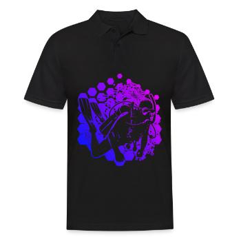 Plongée Libre Plongée Homme Plongeur Plongeur - Polo Homme - noir - Devant - Kai (181cm)