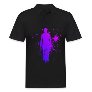 Cycling Cycling Cycling Cycling - Men's Polo Shirt - black - Front - Kai (181cm)