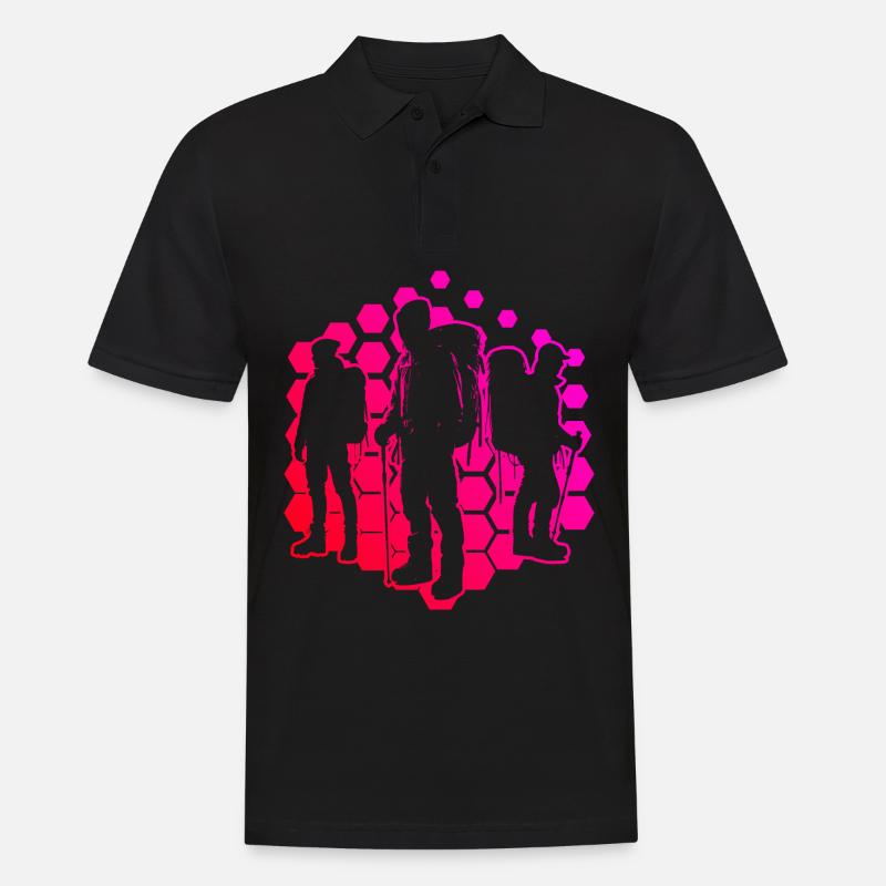 Climbing Bouldering Kletterer Climber Boulder - Men's Polo Shirt - black