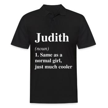 Judith Definition Cool Name Saying Gift - Men's Polo Shirt - black - Front - Kai (181cm)