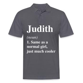 Judith Definition Cooler Name Spruch Geschenk - Männer Poloshirt - Anthrazit - Vorne - Nico (186cm)