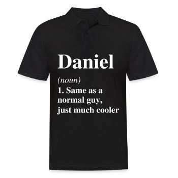 Daniel Definition Cool Name Saying Gift - Men's Polo Shirt - black - Front - Kai (181cm)