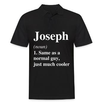 Joseph Definition Cool Name Saying Gift - Men's Polo Shirt - black - Front - Kai (181cm)