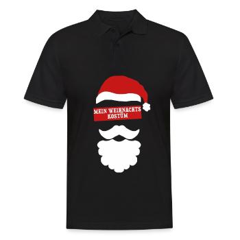 Lustiges Weihnachts kostüm Schlechte Weihnachten - Männer Poloshirt - Schwarz - Vorne - Kai (181cm)