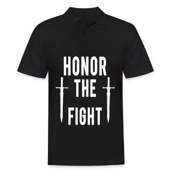 Respect de l’art martial Combat d’épée Escrime - Polo Homme - noir - Devant - Kai (181cm)