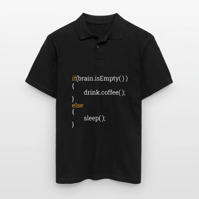 Programmer Computer Science Student Tired Coffee C++ Men's Polo Shirt