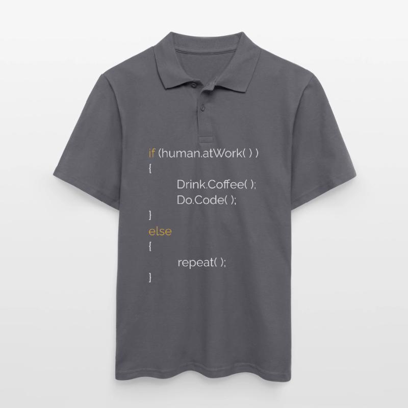 Programmierer Informatiker Kaffee Geschenk C# Java Männer Poloshirt