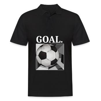 Football Goal Design Vintage Streetwear Design 2022 - Polo Homme - noir - Devant - Kai (181cm)