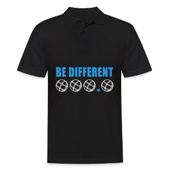Boule Sprüche Lustig Boccia Verein Renter Sport - Männer Poloshirt - Schwarz - Vorne - Kai (181cm)