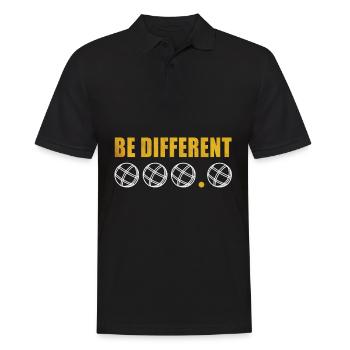 Boules de boccia Drôles de boules Joueurs Dictons Locataire - Polo Homme - noir - Devant - Kai (181cm)