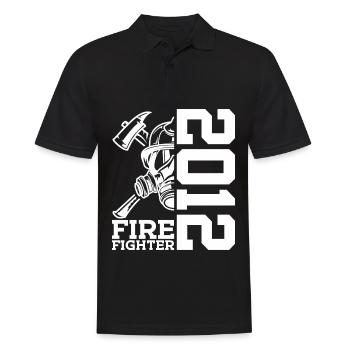 POMPIERS DU CORPS DE POMPIER 14E ANNIVERSAIRE 2012 - Polo Homme - noir - Devant - Kai (181cm)