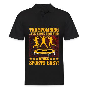 Trampoline pour ceux qui trouvent d’autres sports faciles - Polo Homme - noir - Devant - Kai (181cm)