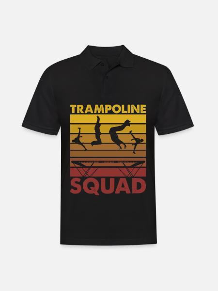 Trampoline Squad - Men's Polo Shirt - black
