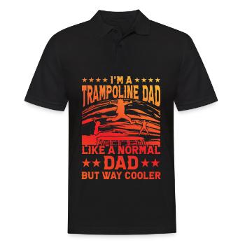 Trampoline - Men's Polo Shirt - black - Front - Kai (181cm)