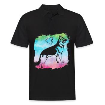 Berger allemand - Polo Homme - noir - Devant - Kai (181cm)