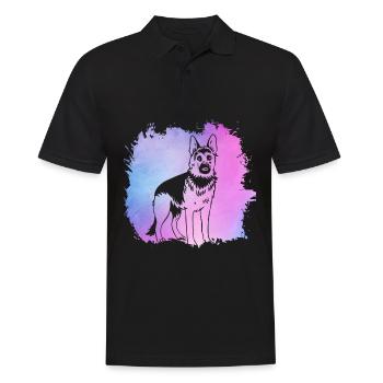 Berger allemand - Polo Homme - noir - Devant - Kai (181cm)