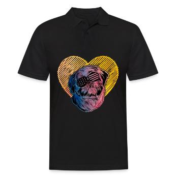 Shih Tzu - Polo Homme - noir - Devant - Kai (181cm)