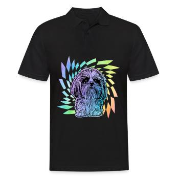 Shih Tzu - Polo Homme - noir - Devant - Kai (181cm)