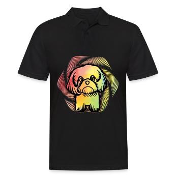 Shih Tzu - Polo Homme - noir - Devant - Kai (181cm)