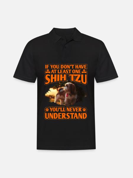 Shih Tzu - Men's Polo Shirt - black