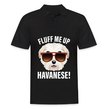Gonflez-moi le bichon havanais - Polo Homme - noir - Devant - Kai (181cm)
