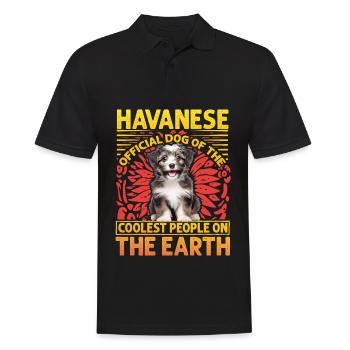 Havanese official dog of the coolest people - Männer Poloshirt - Schwarz - Vorne - Kai (181cm)