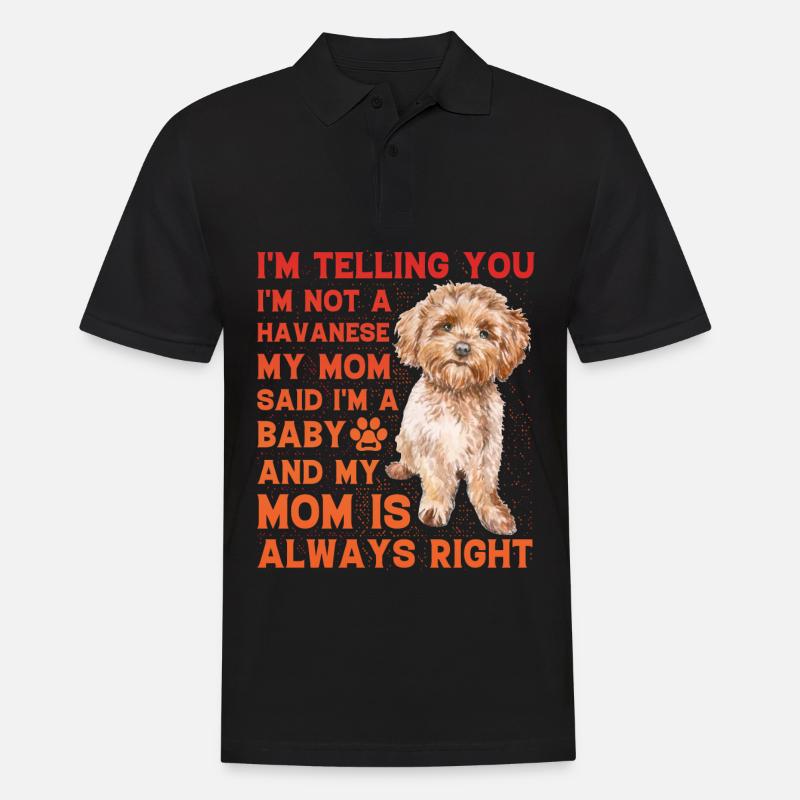 Havanese Lustiger Spruch - Männer Poloshirt - Schwarz