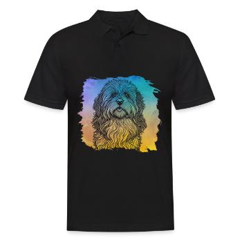 Havanais rétro - Polo Homme - noir - Devant - Kai (181cm)