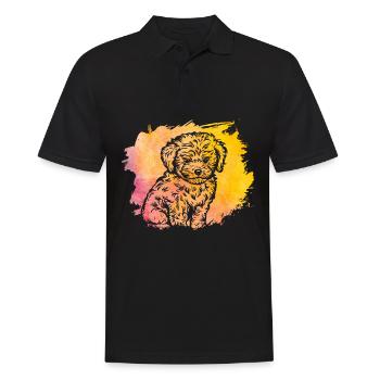 Havanais rétro - Polo Homme - noir - Devant - Kai (181cm)