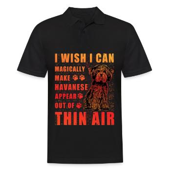 Havanese Lustiger Spruch - Männer Poloshirt - Schwarz - Vorne - Kai (181cm)