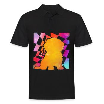 Havanais rétro - Polo Homme - noir - Devant - Kai (181cm)