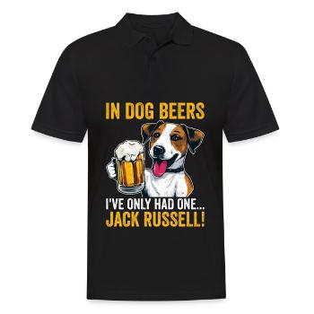 Dans les bières pour chiens, je n’ai eu qu’un seul Jack Russell - Polo Homme - noir - Devant - Kai (181cm)