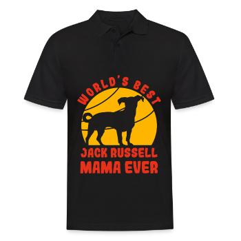 World's best Jack Russell Mama ever - Männer Poloshirt - Schwarz - Vorne - Kai (181cm)