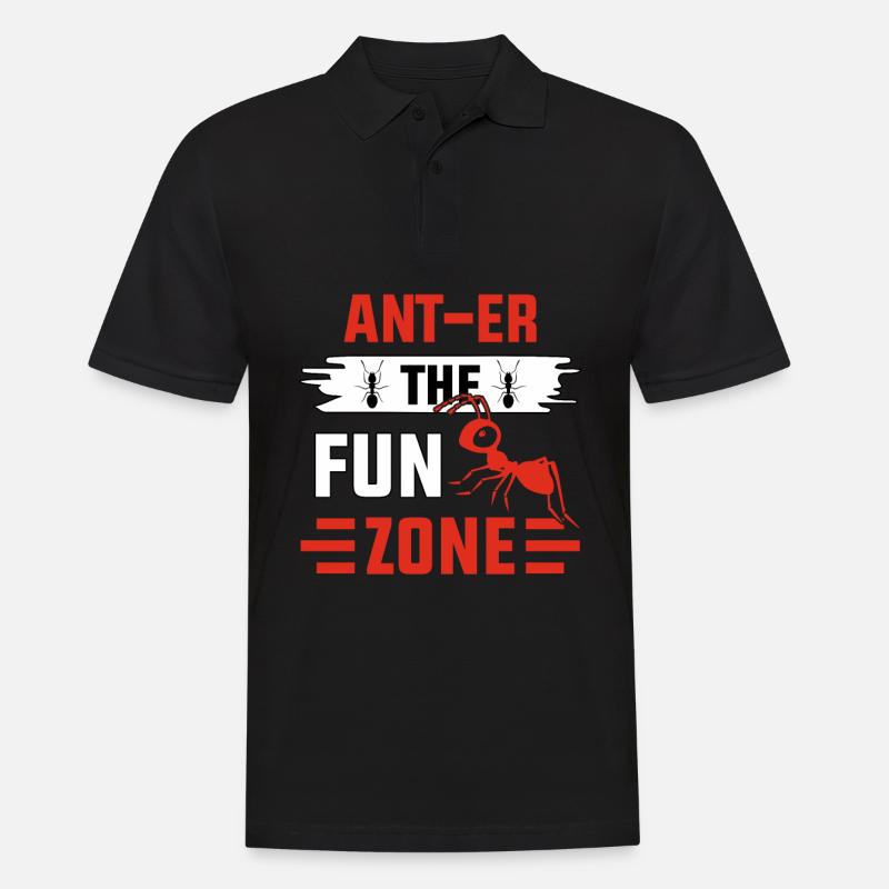 Dans la zone de divertissement - Polo Homme - noir