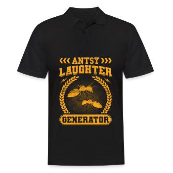 Générateur de rire Antsy - Polo Homme - noir - Devant - Kai (181cm)