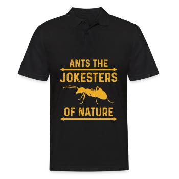 Les fourmis, les farceurs de la nature - Polo Homme - noir - Devant - Kai (181cm)