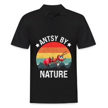 Antsy by Nature - Men's Polo Shirt - black - Front - Kai (181cm)