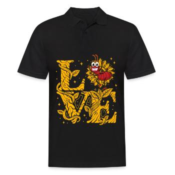 Les fourmis adorent - Polo Homme - noir - Devant - Kai (181cm)
